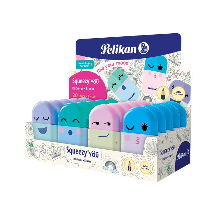 Expositor 20 Gomas Borrar Pelikan Squeezy You Imagen principal del producto