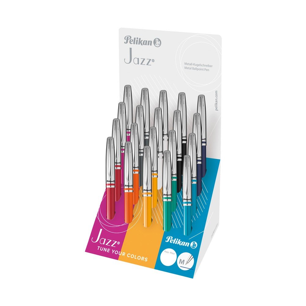EXPOSITOR 20 BOLIGRAFO PELIKAN JAZZ CLASSIC SURTIDOS | 20 UNIDADES | (PELIKAN, S,A,) Imagen principal del producto