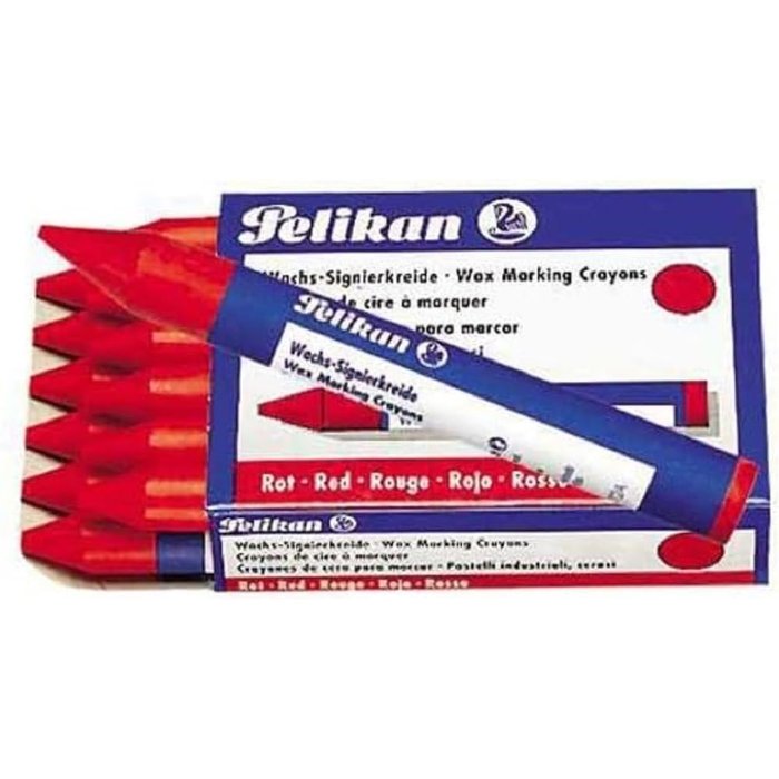 BARRA MARCAR BLANDA PELIKAN 772 ROJO | 12 UNIDADES | (PELIKAN, S,A,)
