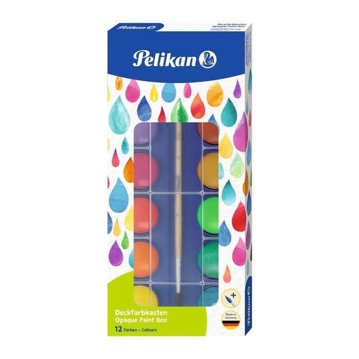 ACUARELA PELIKAN F355 PINCEL 12 COLORES | 1 UNIDADES | (PELIKAN, S,A,)