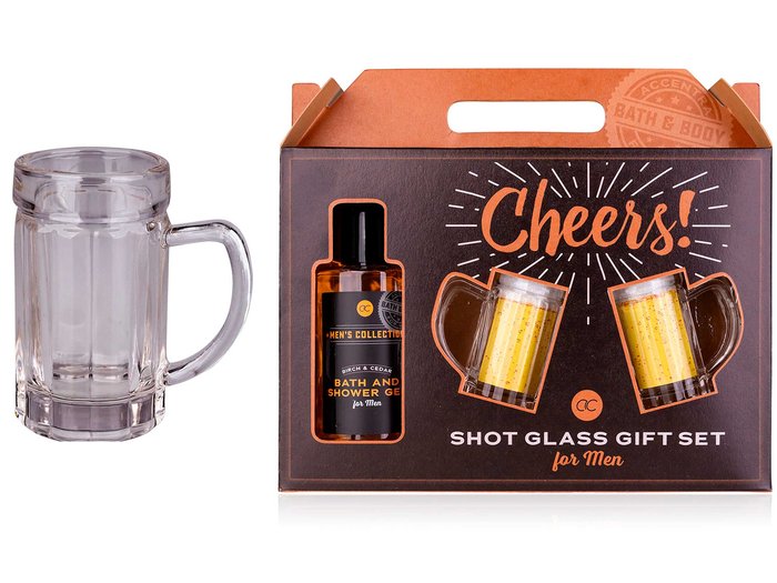 SET REGALO GEL DE BAÑO Y 2 VASOS CHUPITO | PERFUMERIA MEDITERRANEAN | 1 UNIDAD | 4015953712845