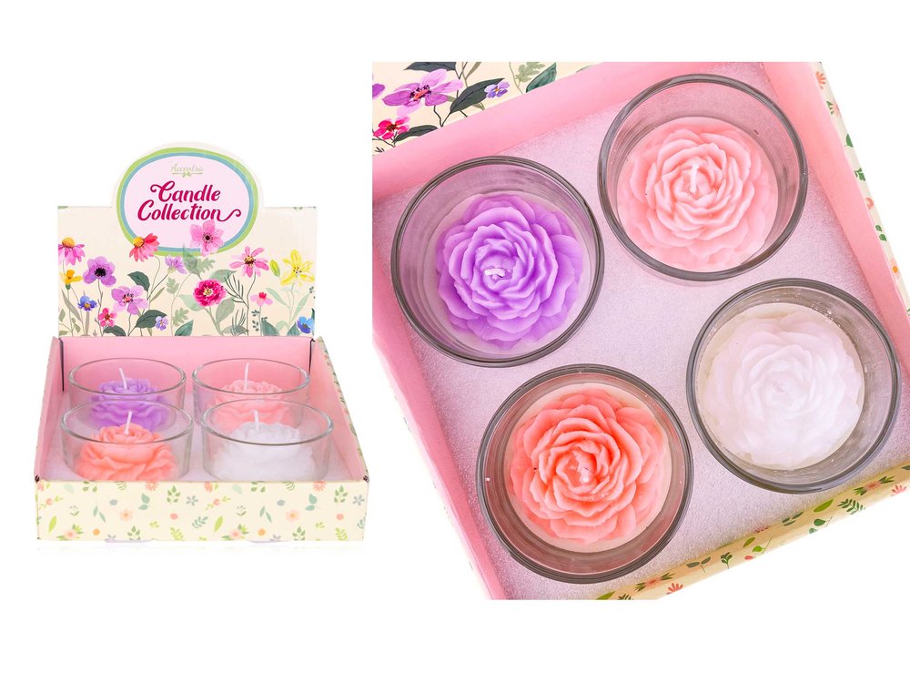 EXP,4 VELA PERFUMADA 7,5 CM AROMA FLORAL | PERFUMERIA MEDITERRANEAN | ENVASE 4 UDS. UNIDAD | 4015953737213