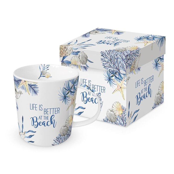 Taza Ocean Life is Better + Caja Regalo