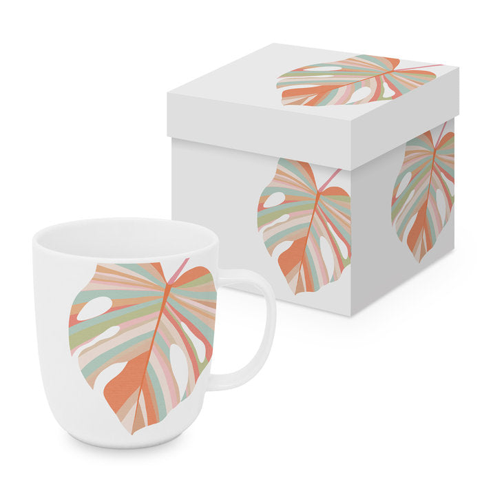 Taza Mate Collage Leave Hoja Tropical + Caja Regalo Imagen principal del producto