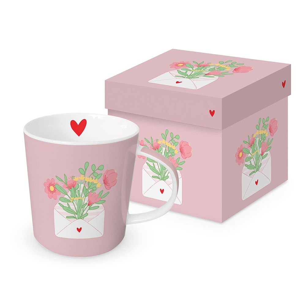 Taza Rosa Corazones para Ti + Caja Regalo Imagen principal del producto