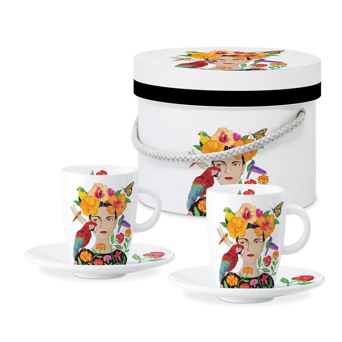 Set 2 Tazas Café y Caja Regalo La Dolorosa Marca PPD