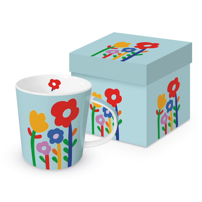 TAZA SUPER FLOWERS TURQUIOSE + CAJA REGALO | PPD | 1 UNIDAD | 4021766306621 Imagen principal del producto