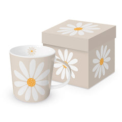 TAZA BEIGE FLOR + CAJA REGALO | PPD | 1 UNIDAD | 4021766306867