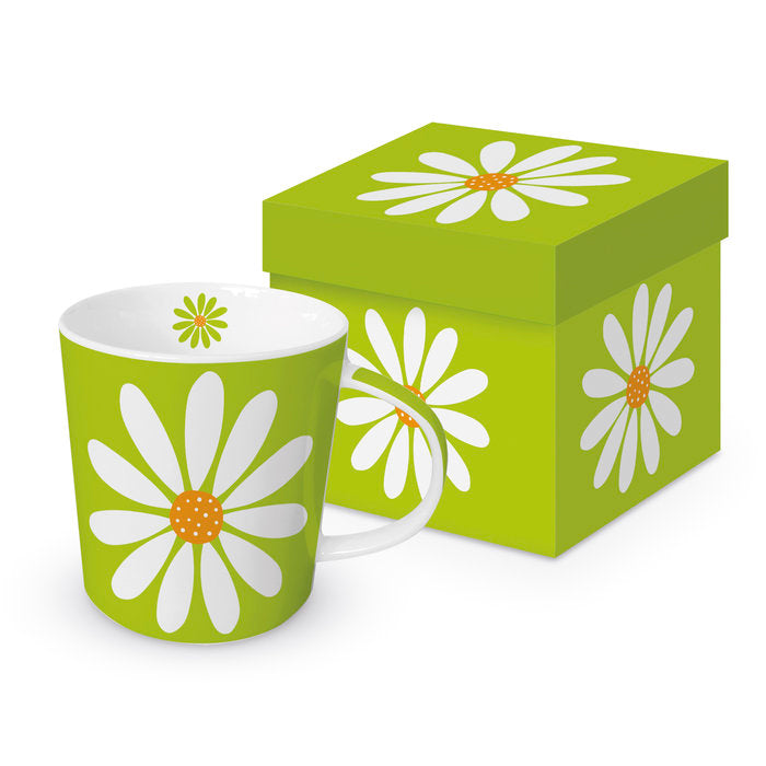 TAZA VERDE CON FLOR + CAJA REGALO | PPD | 1 UNIDAD | 4021766307222