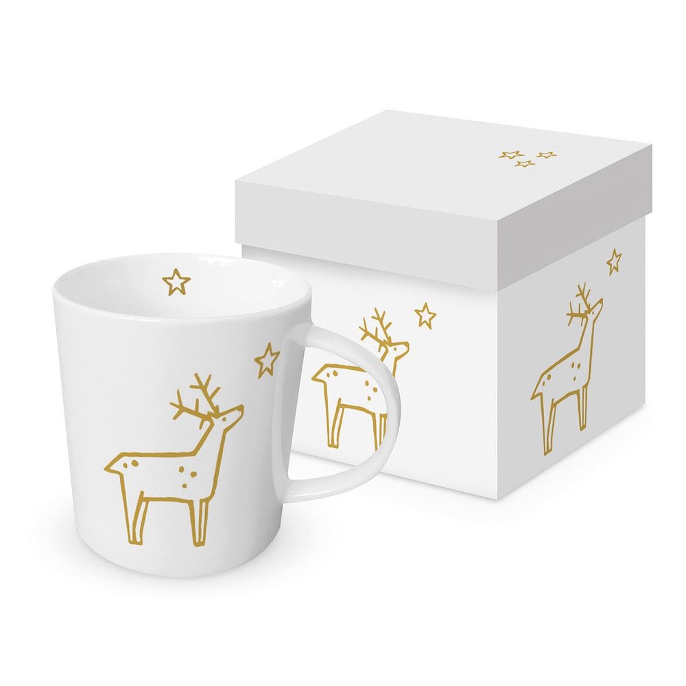 Taza Reno + Caja Regalo