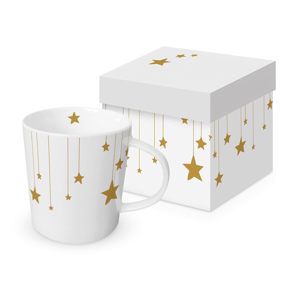TAZA ESTRELLAS BLANCA + CAJA REGALO | PPD | 1 UNIDAD | 4021766308397