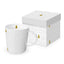 Taza Relieve Christmas Blanca PPD con Caja Regalo