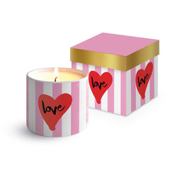 VELA PORCELANA FINA CORAZON LOVE + CAJA REGALO | PPD | 1 UNIDAD | 4021766309486