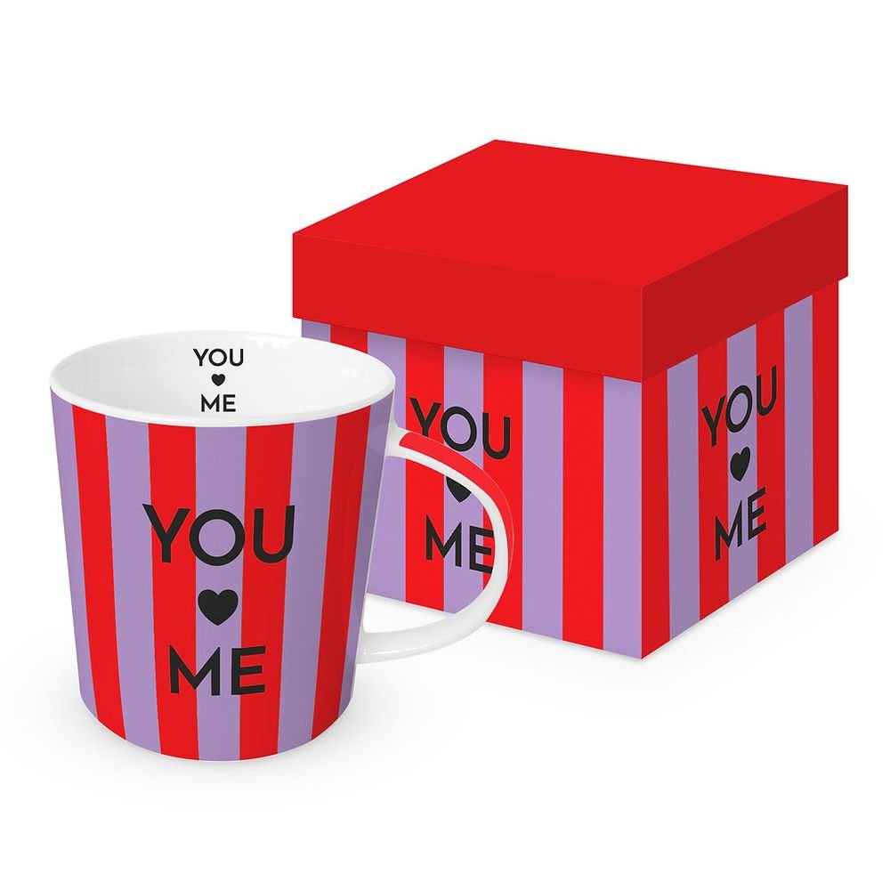Taza Lineas You & Me + Caja Regalo