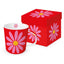 Taza Happy Flower Roja + Caja Regalo