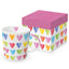 Taza Corazones Acuarela PPD con Caja Regalo