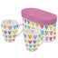 Set 2 Tazas Corazones Acuarela y Caja Regalo PPD