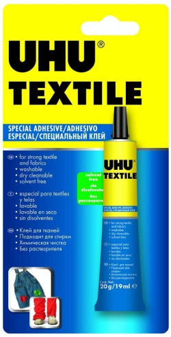Pegamento textil UHU 20 g para manualidades y costura