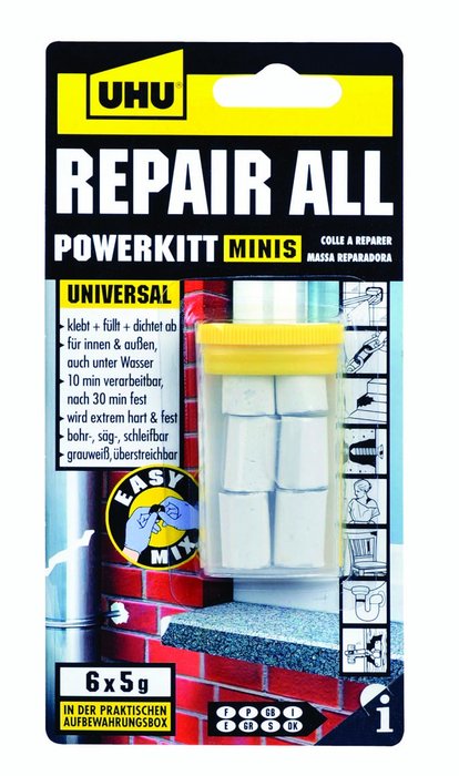 MASILLA EPOXY REPARADOR UNIVERSAL 6X5GR | 1 UNIDADES | (PRODUCTOS IMEDIO, S,A,) Imagen principal del producto