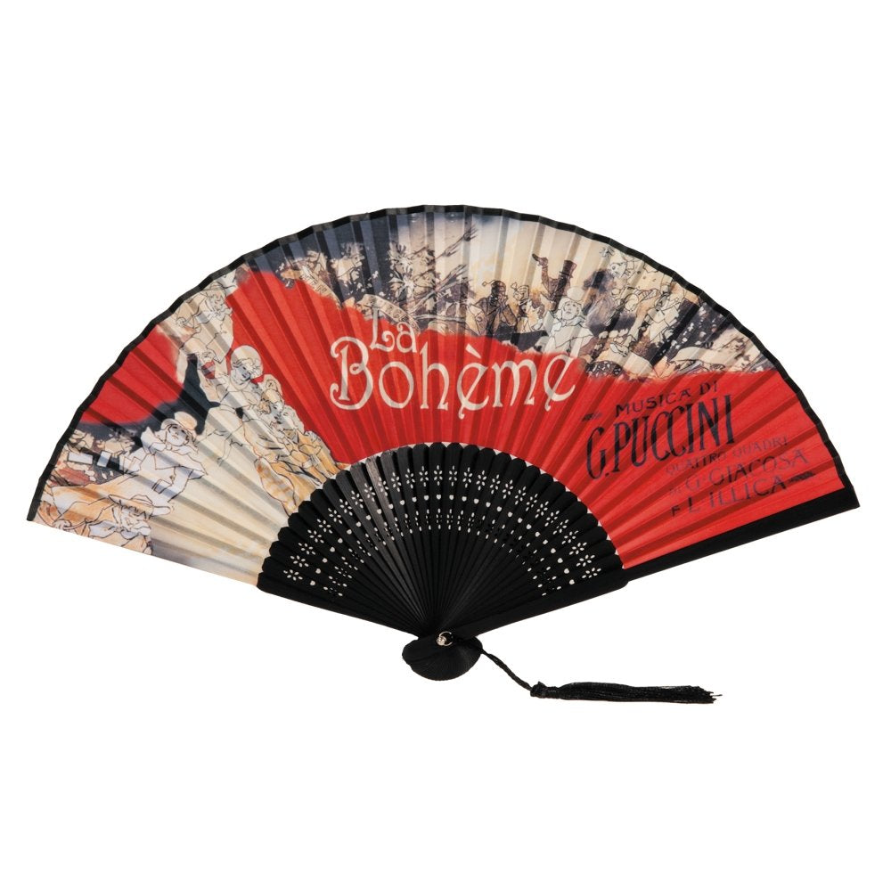Abanico La Boheme Puccini con Bolsa Fridolin Arte Imagen principal del producto