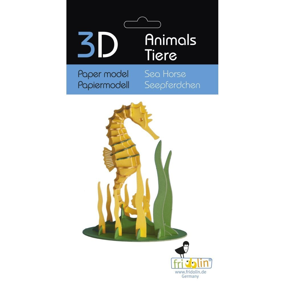 Maqueta Cartón 3D Caballito de Mar Fridolin Maquetas
