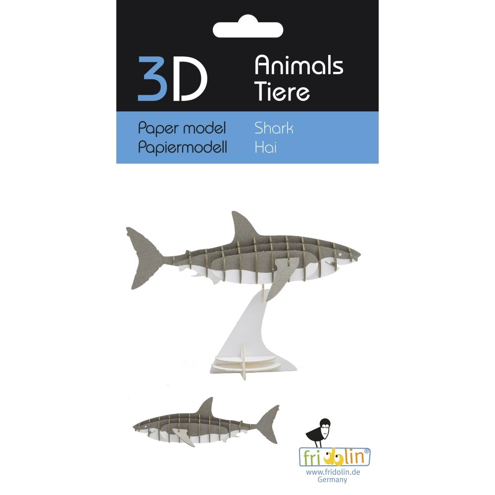 Maqueta Carton 3D Tiburón Fridolin Maquetas