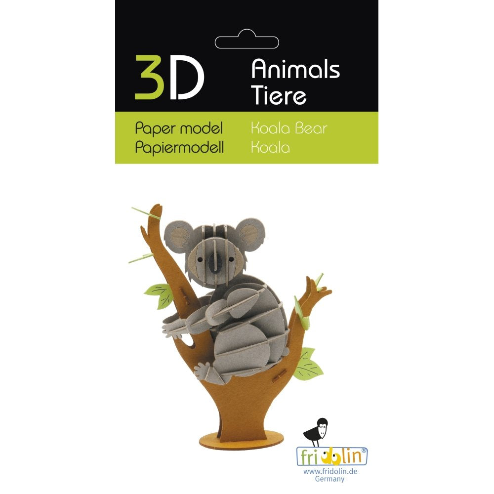 Maqueta Cartón 3D Koala Fridolin Maquetas
