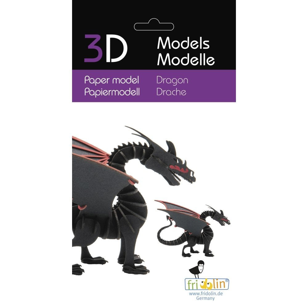 Maqueta Cartón 3D Dragon Fridolin Maquetas