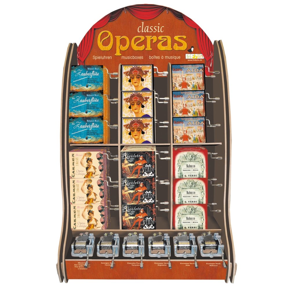Expositor 36 Cajas Música Opera Surtiadas Fridolin Arte Imagen principal del producto