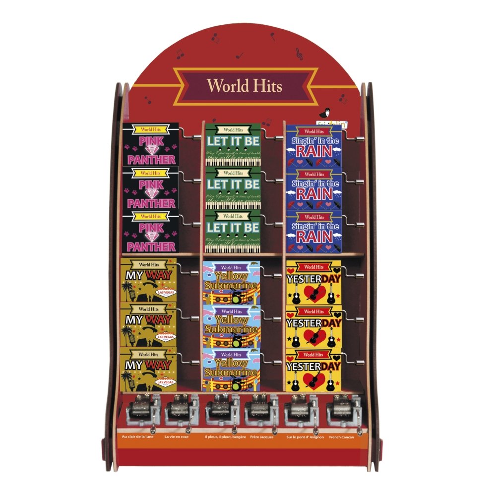 Expositor 36 Cajas de Música World-hits Surtidas Fridolin Arte