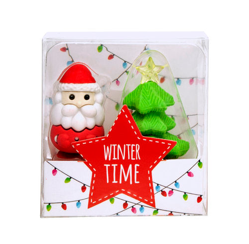 Expositor 24 set 2 Gomas de Borrar Navideñas TRENDHAUS Imagen principal del producto