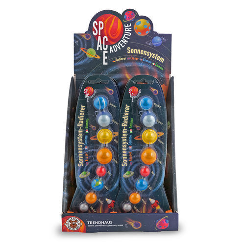 EXPOSITOR 12 BLISTER GOMAS SISTEMA SOLAR 8 PIEZAS | 12 UNIDADES | (TRENDHAUS)