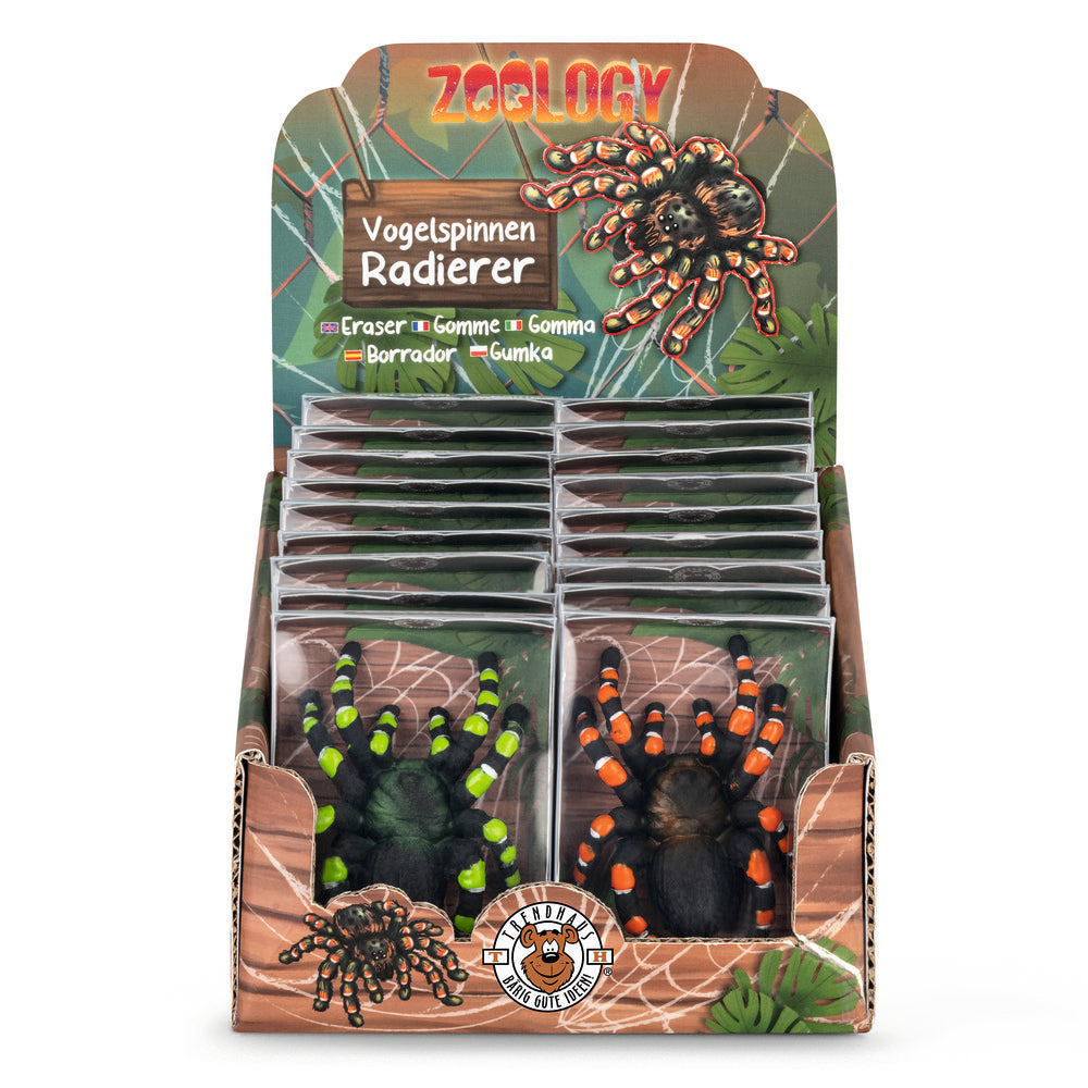 EXPOSITOR 18 GOMA BORRAR ZOO TARANTULA | 18 UNIDADES | (TRENDHAUS) Imagen principal del producto