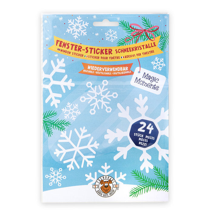 PEGATINAS DE NIEVE PARA CRISTAL DE VENTANA 24U | TRENDHAUS | ENVASE 12 UDS. UNIDAD | 4032722050984