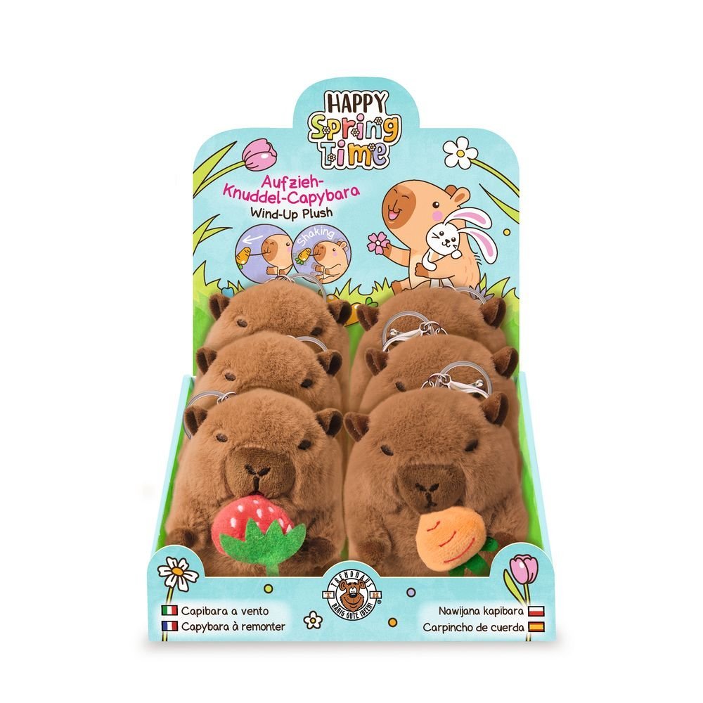 Expositor 6 Peluche de Capibara a Cuerda con Fruta TRENDHAUS Imagen principal del producto