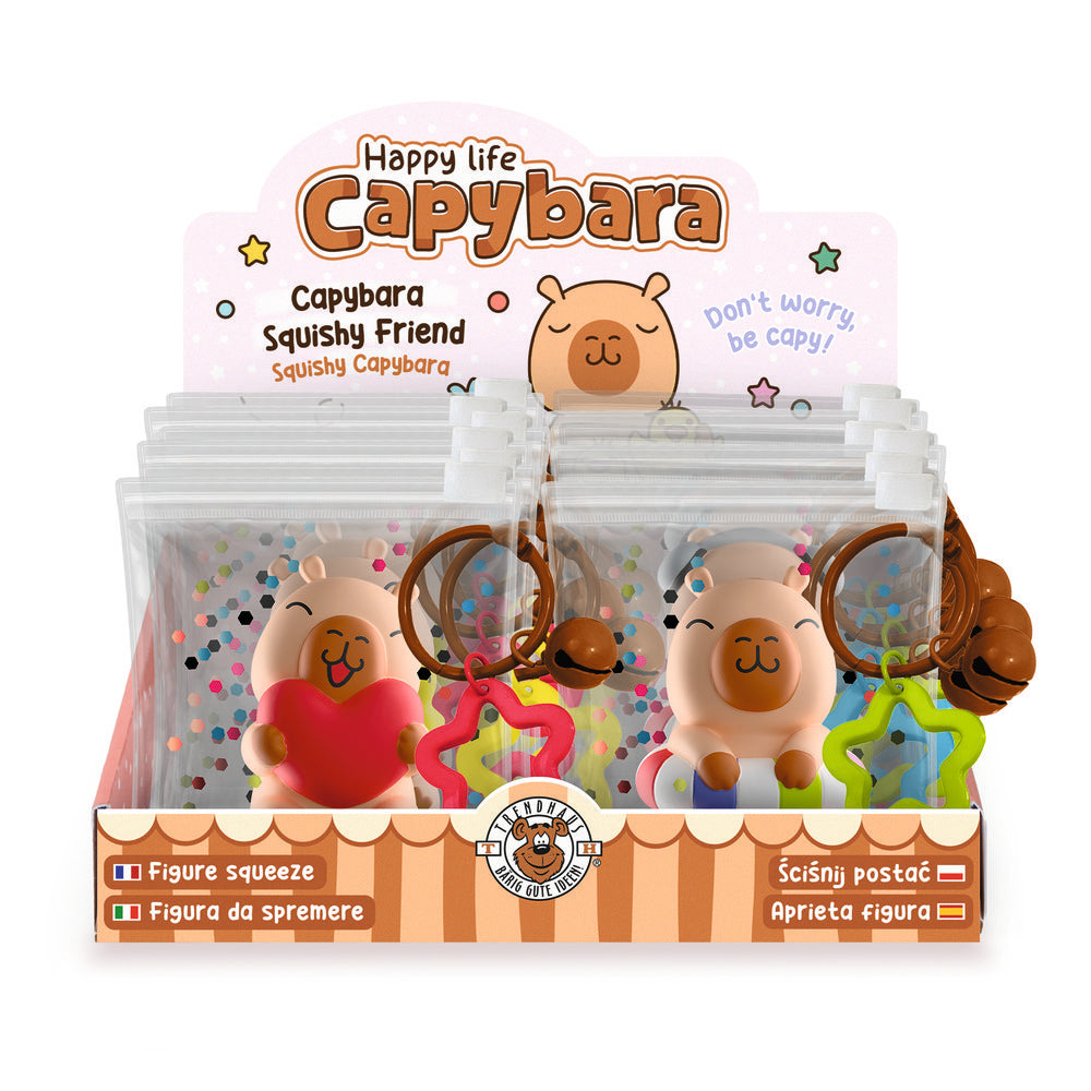 Expositor 12 Mini Squishi Capibara TRENDHAUS