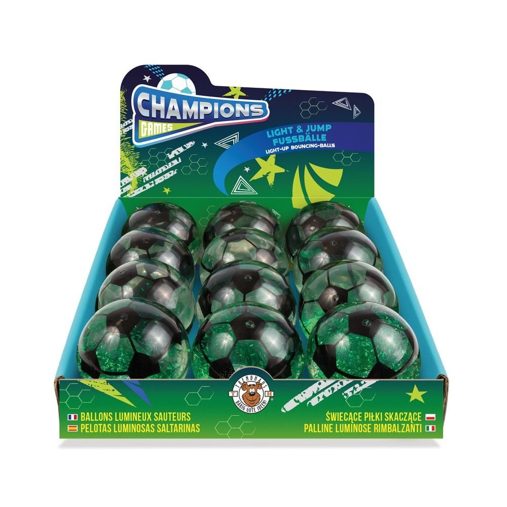 Expositor 12 Balones de Futbol con Luz Light & Jump TRENDHAUS