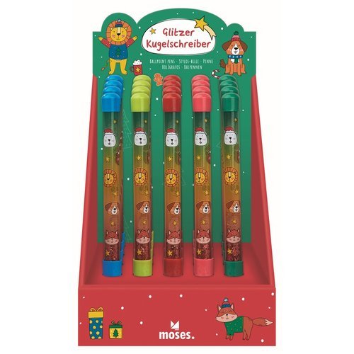 Expositor 20 Bolígrafos Brillantes Amigos de la Navidad MOSES Imagen principal del producto