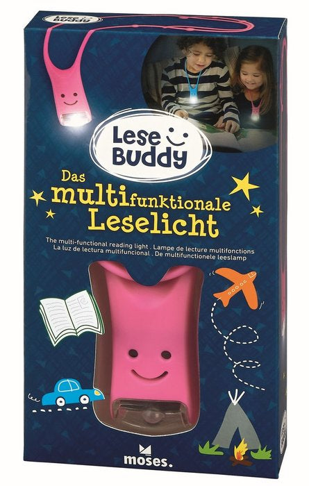 Linterna de Lectura Infantil Lese Buddy Rosa MOSES