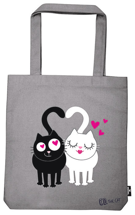 BOLSA DE TELA DE LA COMPRA ED GATOS LOVE | MOSES Imagen principal del producto