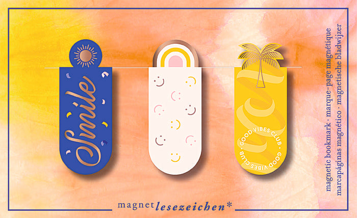 MARCAPAGINAS MAGNETICO SMILE PRIMAVERA 6 UNIDADES | 6 UNIDADES | (MOSES) Imagen principal del producto
