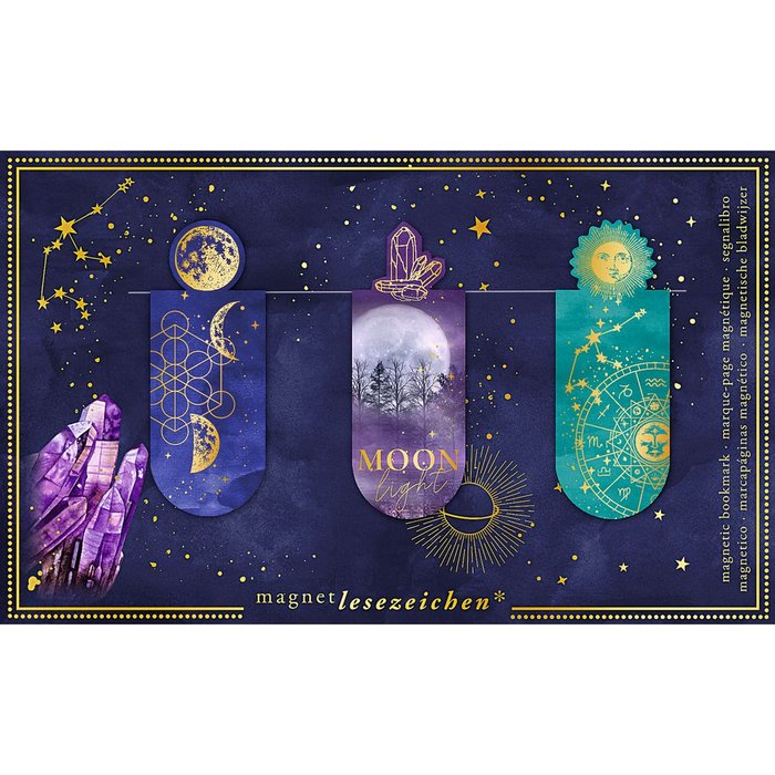 MARCAPAGINAS MAGNETICOS MOONLIGHT 6 UNIDADES | 6 UNIDADES | (MOSES) Imagen principal del producto