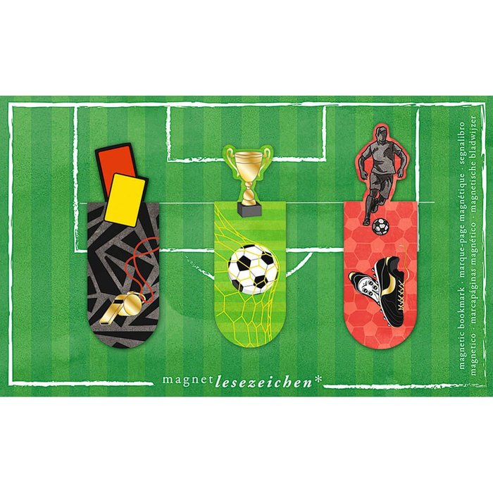 Marcapáginas Magnético Fútbol Fan 6 Unidades MOSES