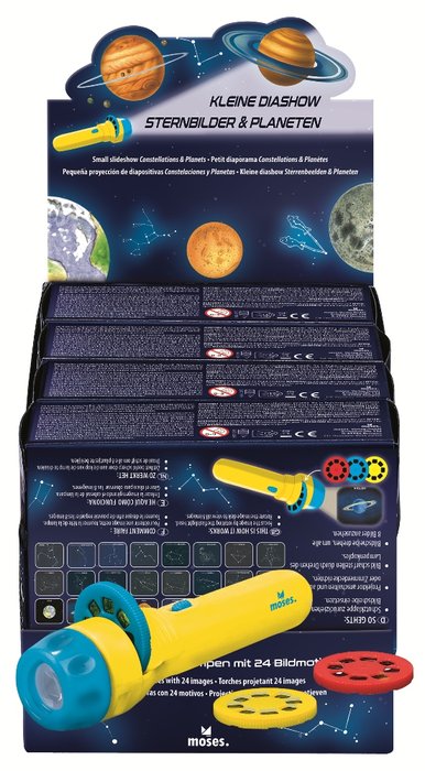 Expositor 12 Linternas Diapositivas Planetas MOSES