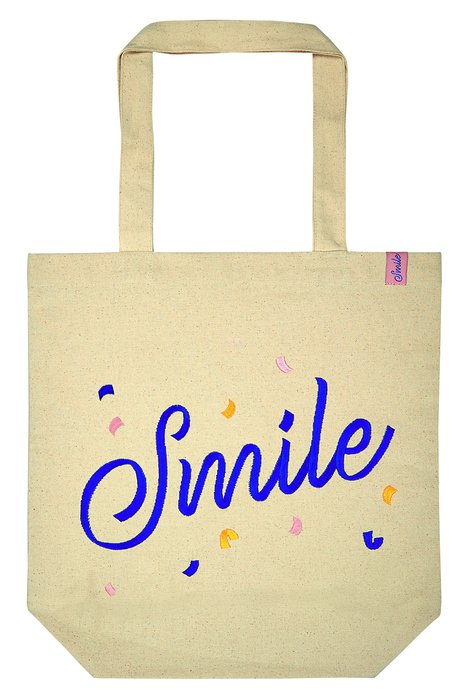 BOLSA TELA DE LA COMPRA ALGODON ORGANICO SMILE | MOSES Imagen principal del producto