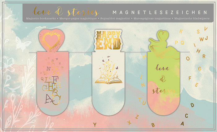 MARCAPAGINAS MAGNETICOS LOVE & STORIES 6 UNIDADES | 6 UNIDADES | (MOSES) Imagen principal del producto