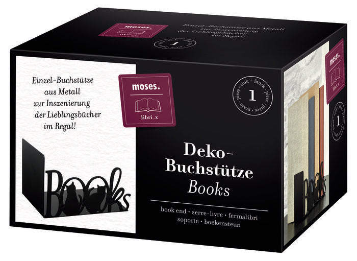 SUJETALIBROS METAL BOOKS AND CATS 1 PIEZA | MOSES | 1 UNIDAD | 4033477834355