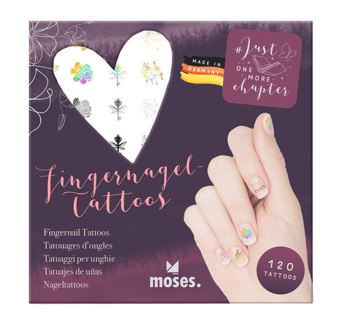 TATUAJES PARA UÑAS AMANTES LECTURA | MOSES | 1 UNIDAD | 4033477835215