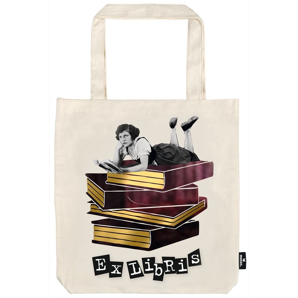 BOLSA DE TELA DE LA COMPRA EX LIBRIS | MOSES