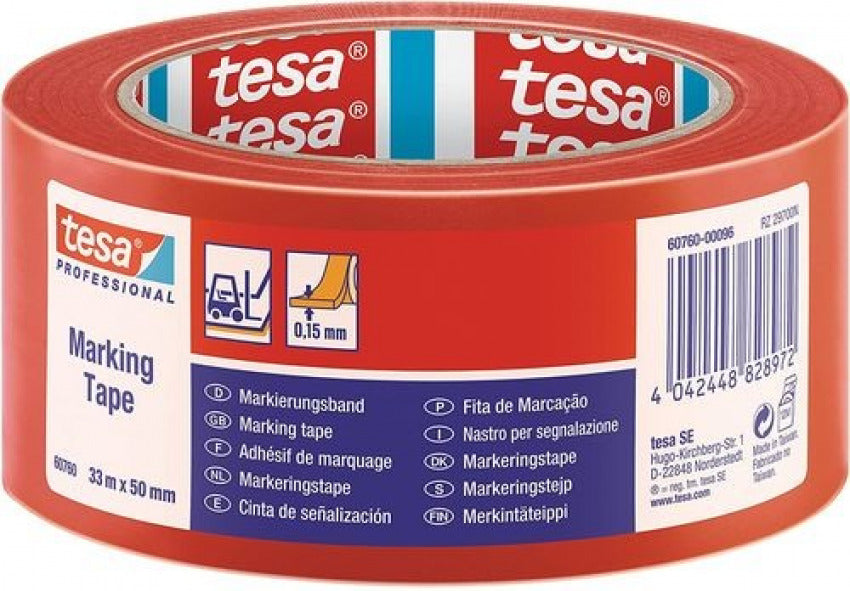 Cinta adhesiva señalizacion rojo 50mmx33m Imagen principal del producto